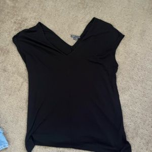 Black Vince v neck t shirt